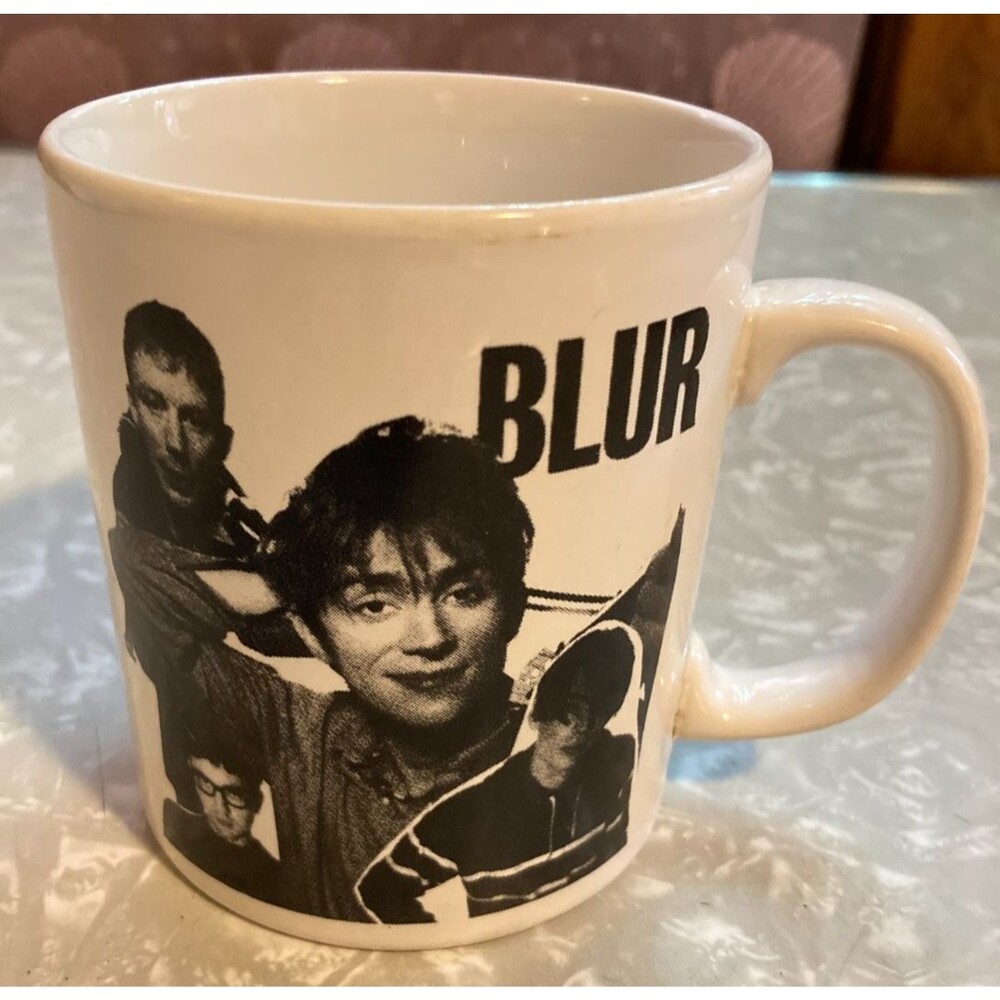BLUR Ceramic Mug 11oz - Made In England - Britpop Gorillaz Oasis RARE